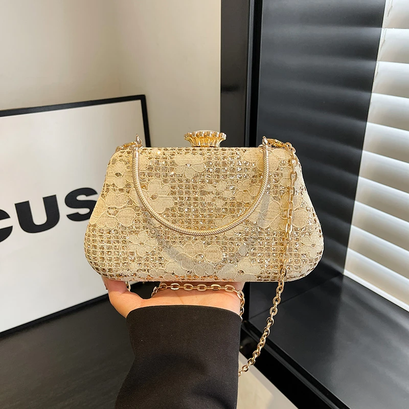 Wholesale Luxury PU Flower Pattern Clutch Bag