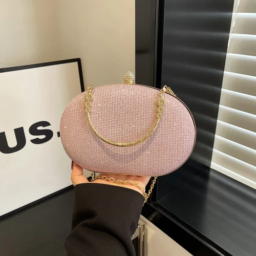 Factory Wholesale Chain Strap Fashionable Mini Crossbody Bag Pink