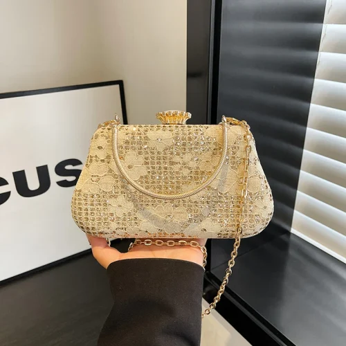 Wholesale Luxury PU Flower Pattern Clutch Bag